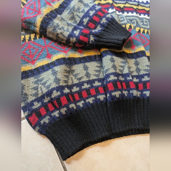 Vintage Obermeyer Ski Denali Style Wool Blend Sweater - Picture 6 of 9